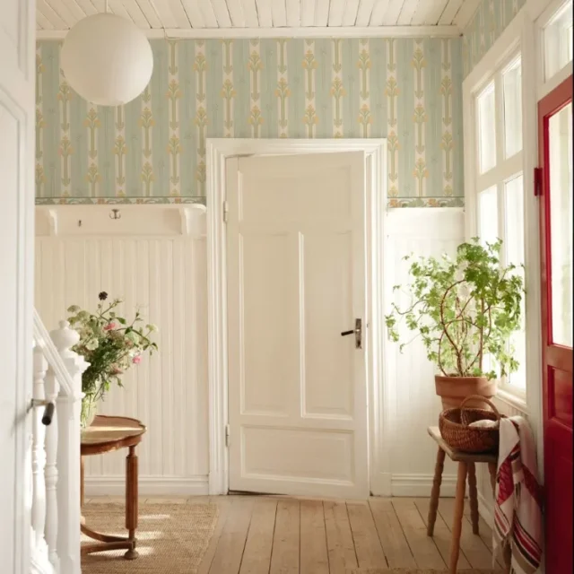 Duro Nergården Classic Paper 008-15 Tapet Gammalsvenska Papper Gul