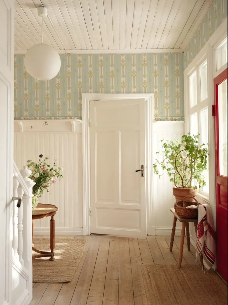 Duro Nergården Classic Paper 008-15 Tapet Gammalsvenska Papper Gul
