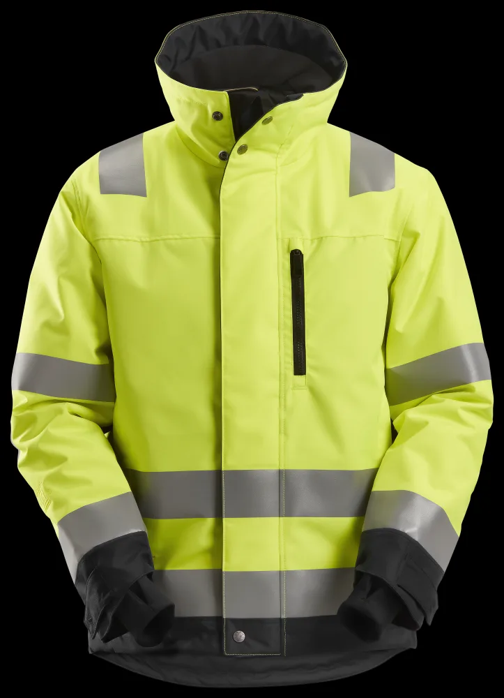 Snickers Workwear 1130-6604 Vinterjacka varsel, gul/svart 3XL