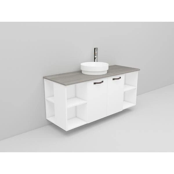 Badrumsmöbel Flexline Modell 148 120cm, Vit, Slät | Stuvbutiken