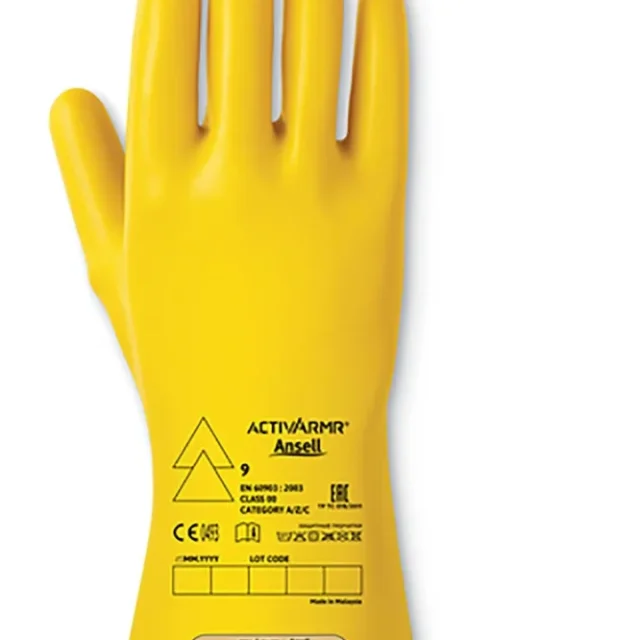 Ansell ActivArmr RIG0011Y Handske lågspänning 8