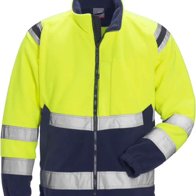Fristads 4041 FE Fleecejacka gul/svart L