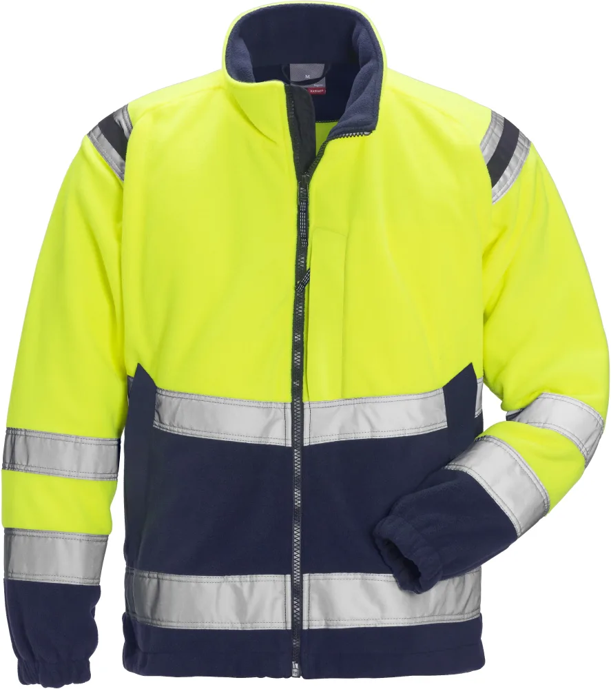 Fristads 4041 FE Fleecejacka gul/svart L