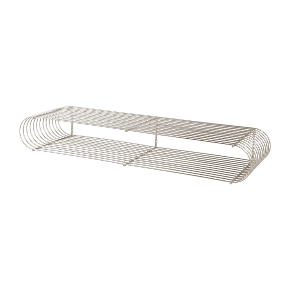 Curva hylla 80,4 cm, Silver