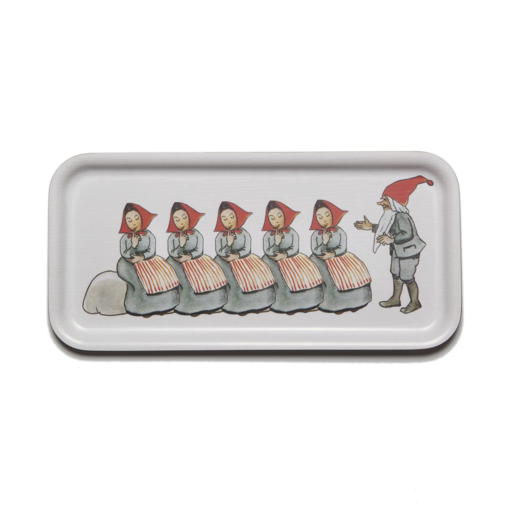 Tomtemor & far bricka fyrkantig, 28x13 cm