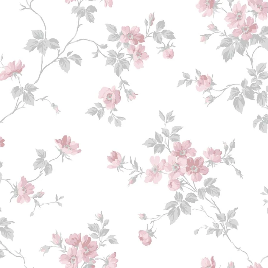 Duro 1900 Kristina 387-01 Rosa Tapet | Stuvbutiken