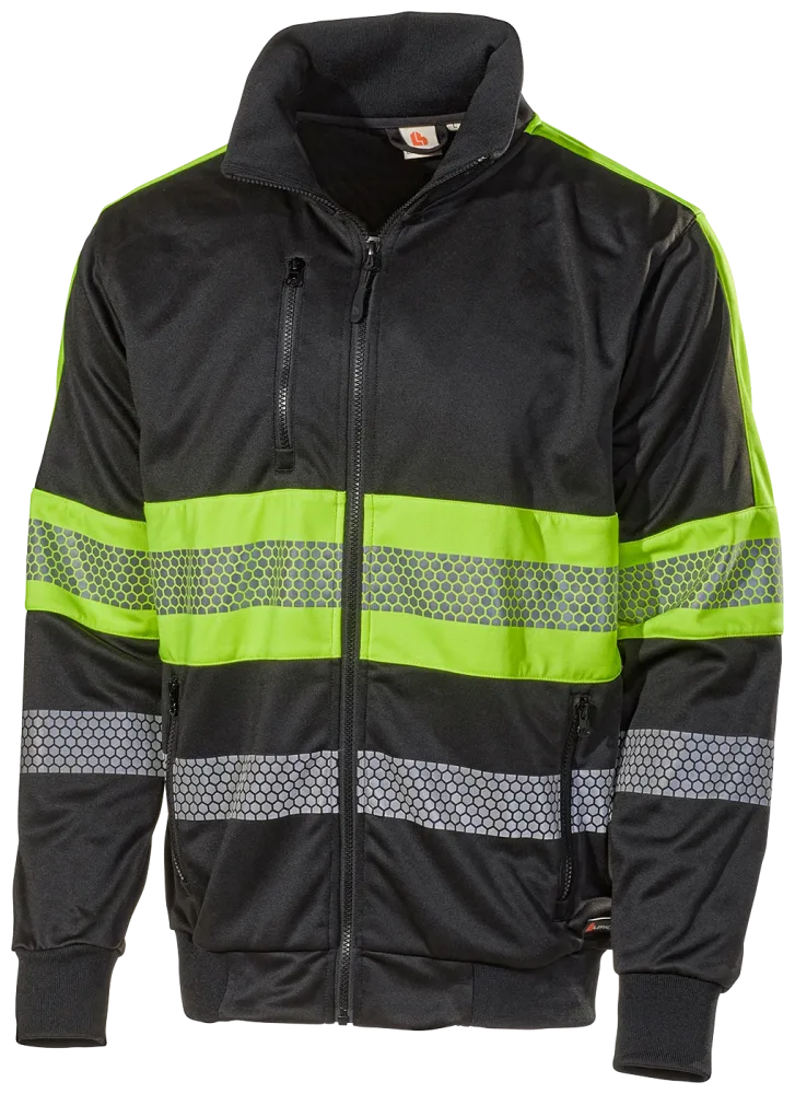 L.Brador 6112P Varseltröja svart/hi-vis gul, klass 1 M