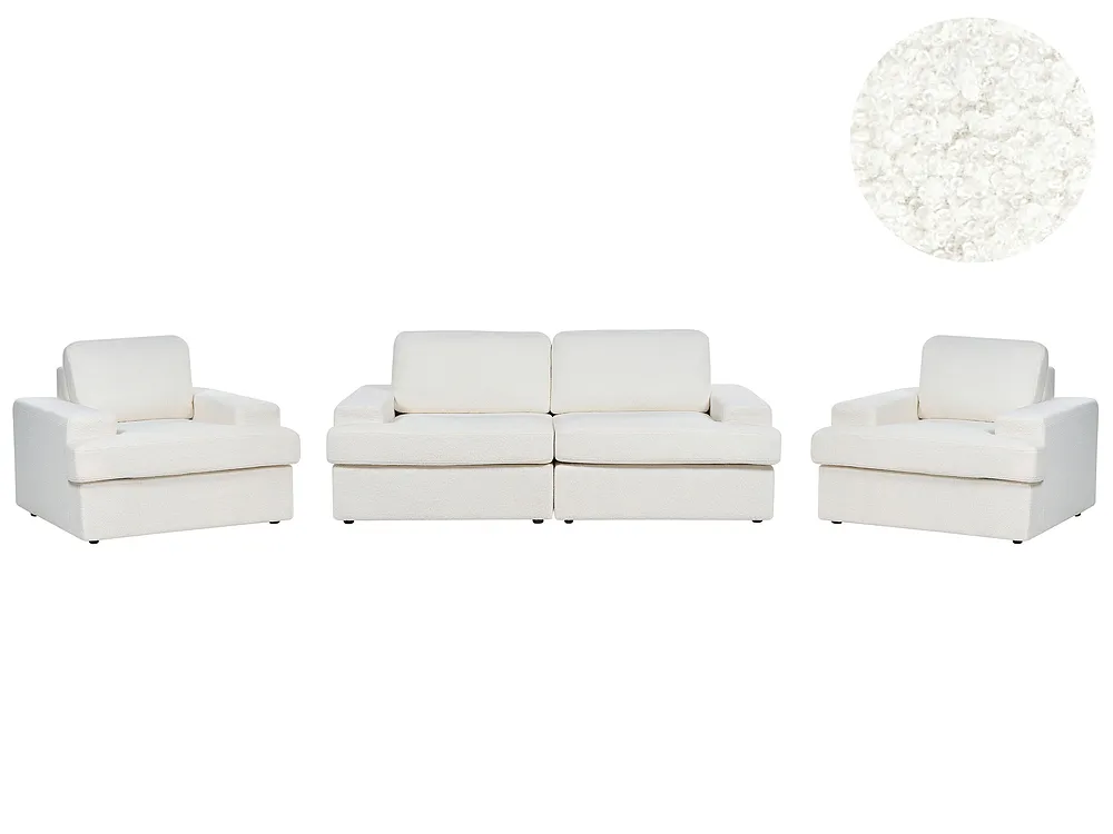 Soffgrupp 5-sits ALLA Bouclé Off-White