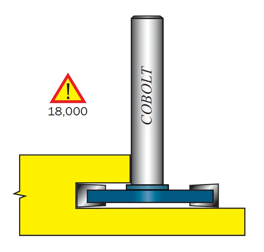 Cobolt 213-015 Skivnotfräs utan lager L=1,5 mm, D=36 - Bild 2