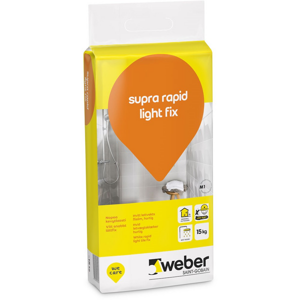 FÄSTMASSA SUPRA RAPID LIGHT FIX LJUST SNABBT LÄTT 15KG