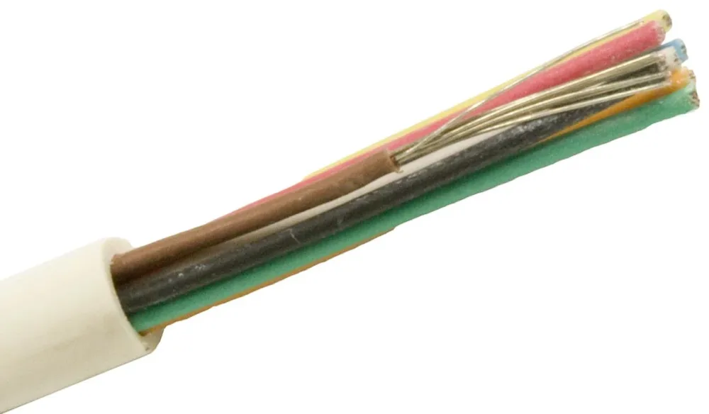 Nexans FQQXB EASY Larmkabel 12x0.22 mm, vit 1 m, kapad