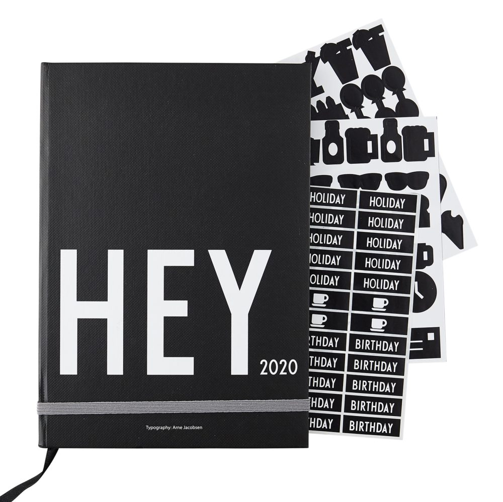 Design Letters kalender 2020, Svart