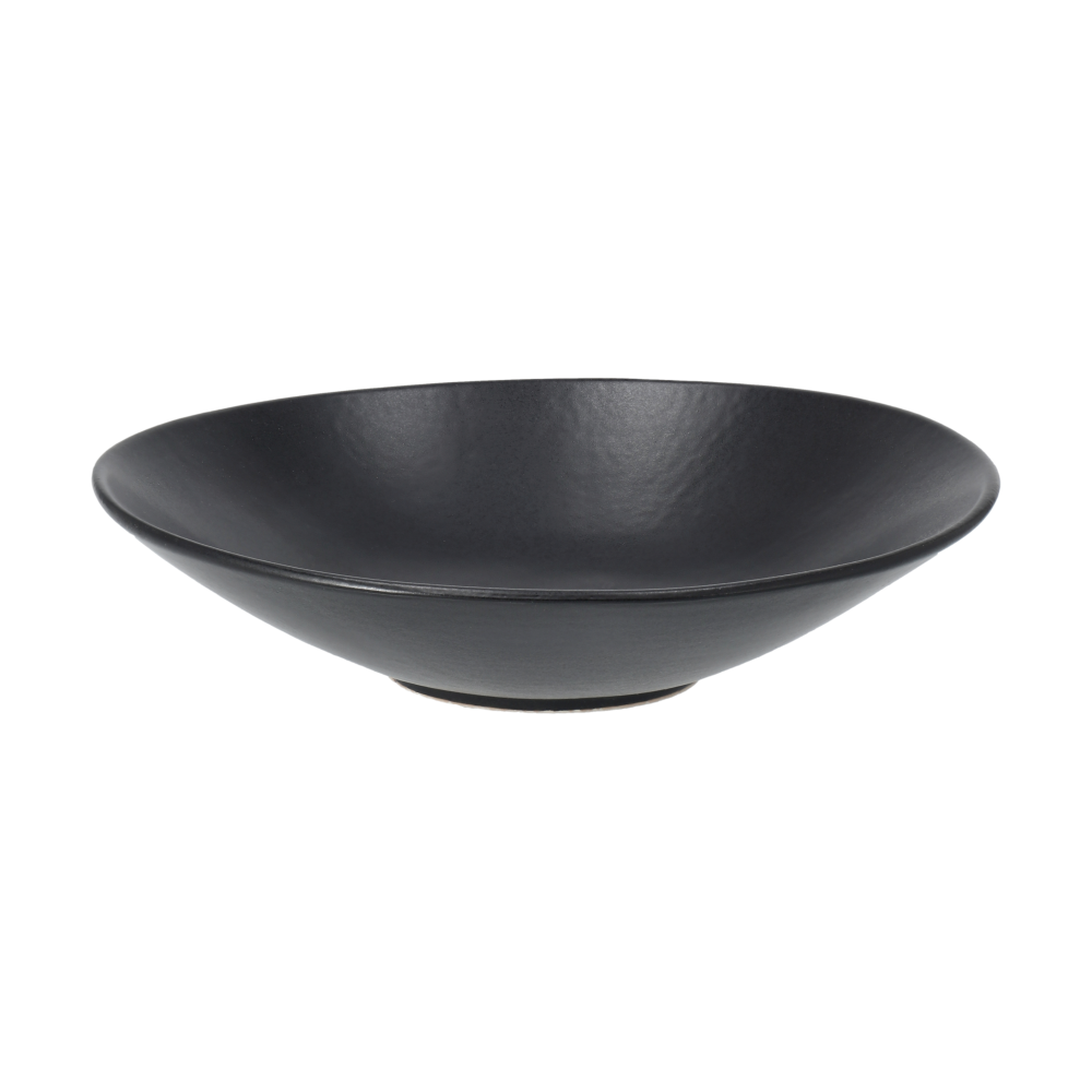 Terra pastatallrik, Svart stengods, Ø22,5 cm