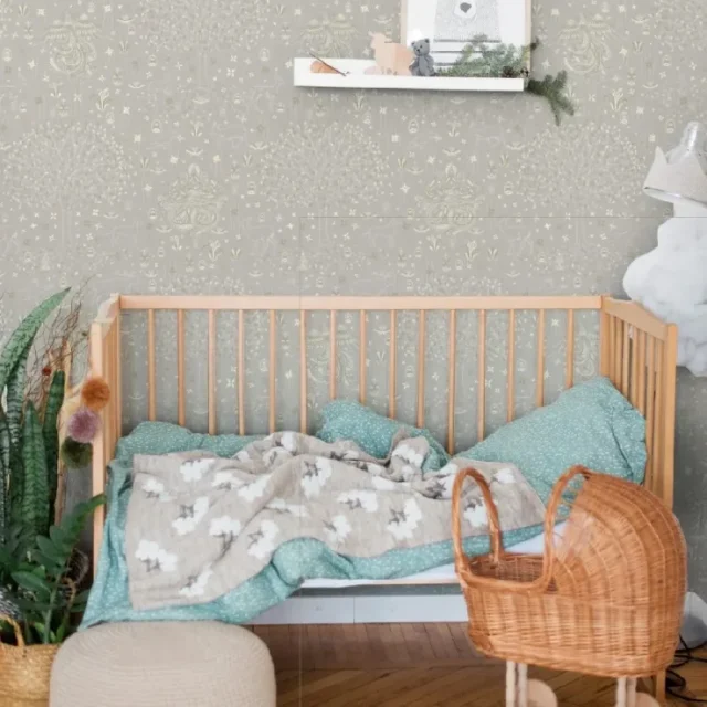 Fiona Walldesign Fairy Tale 650314 Tapet Magic Forest Grå