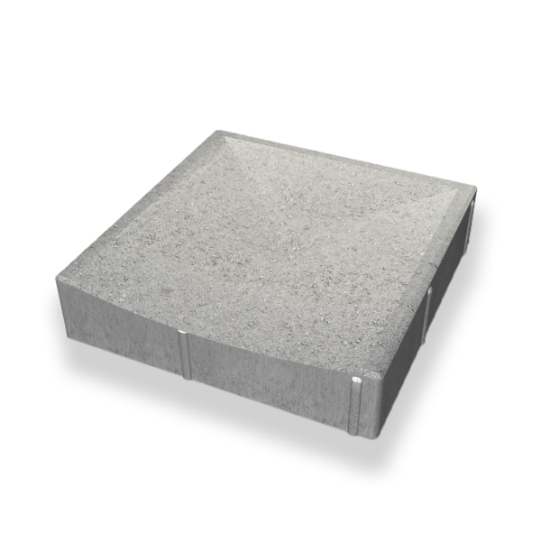 MARKPLATTA BENDERS RÄNNDAL STARK TYP U, START GRÅ S 350X350X52/65MM