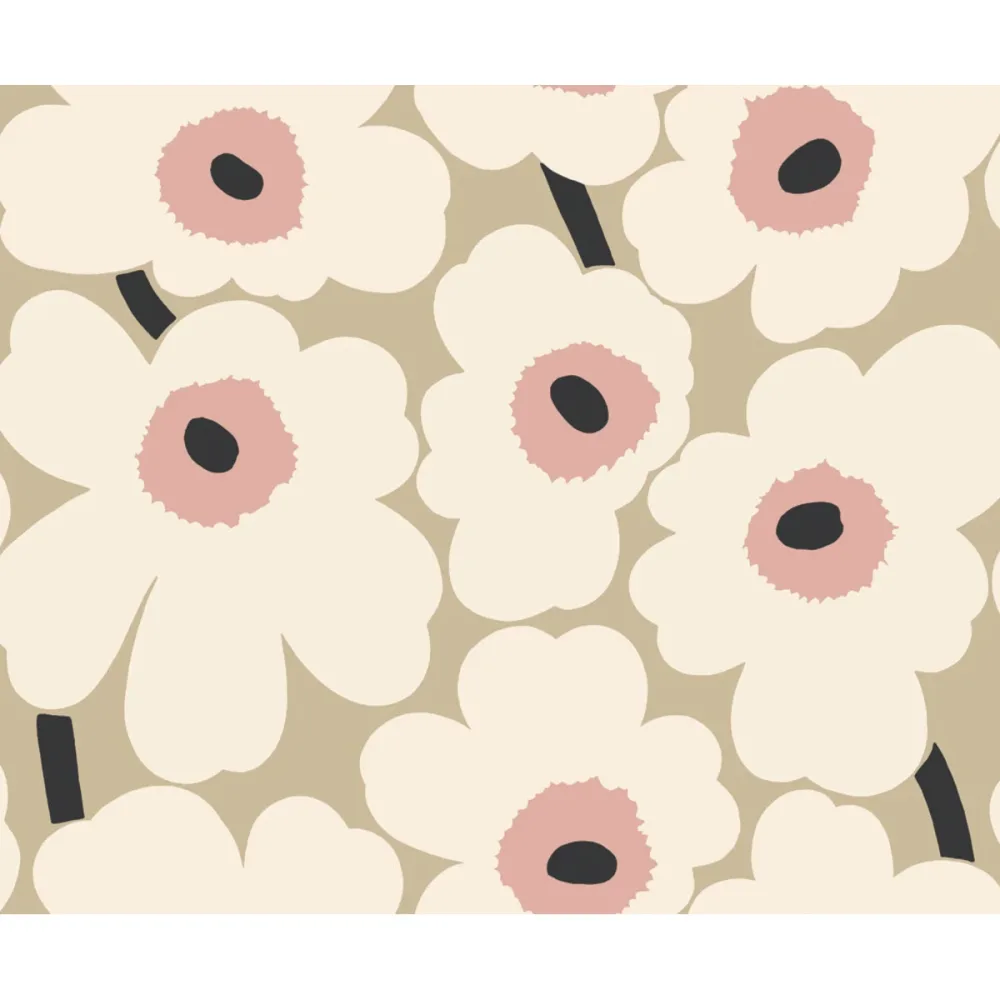 Marimekko 7 Unikko 25901 Beige Tapet - Midbec | Stuvbutiken