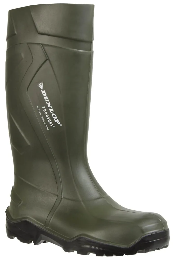 Dunlop D760933 Gummistövel grön, Purofort+, PU 42