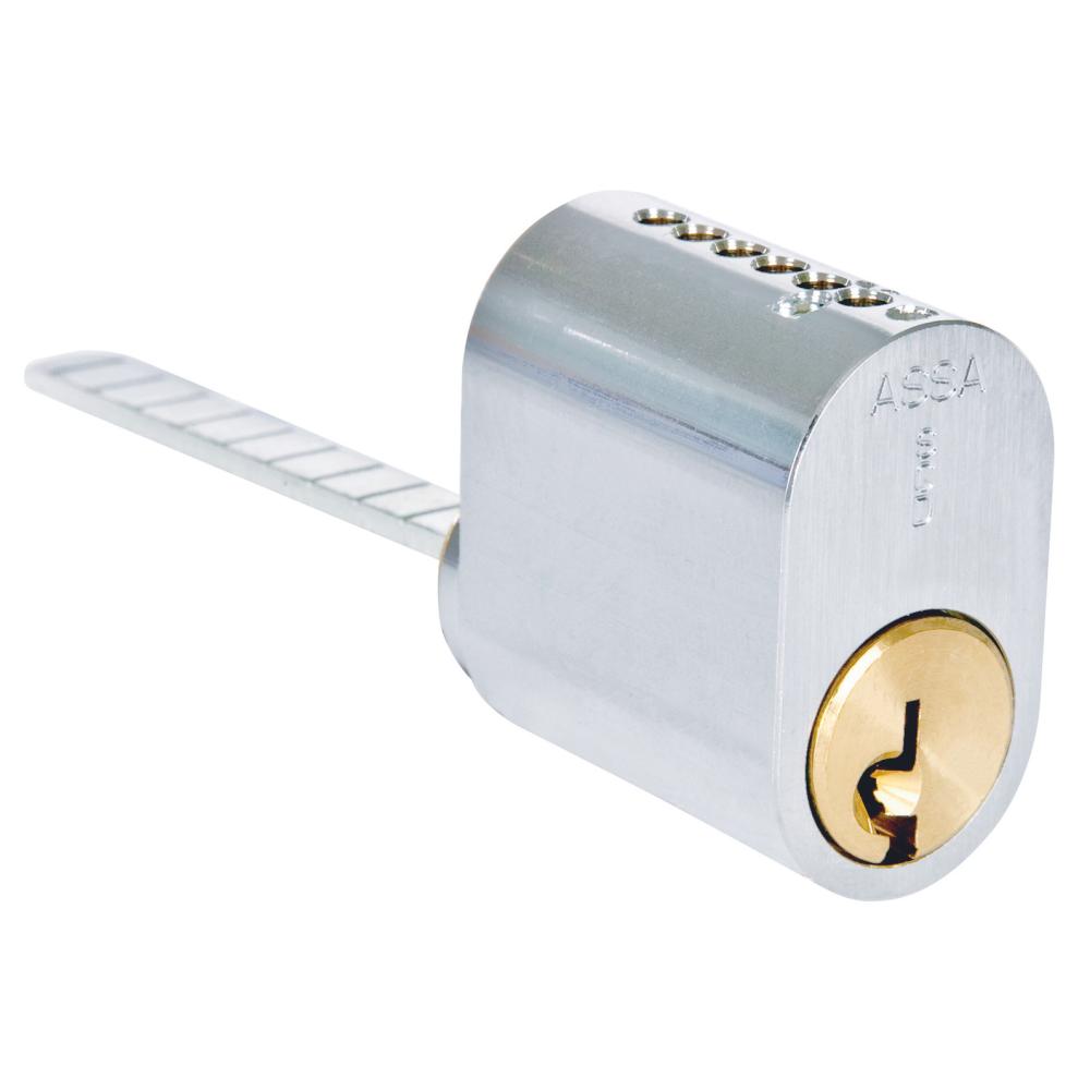 Cylinder Assa d12 1207 med 3 st Nycklar krom