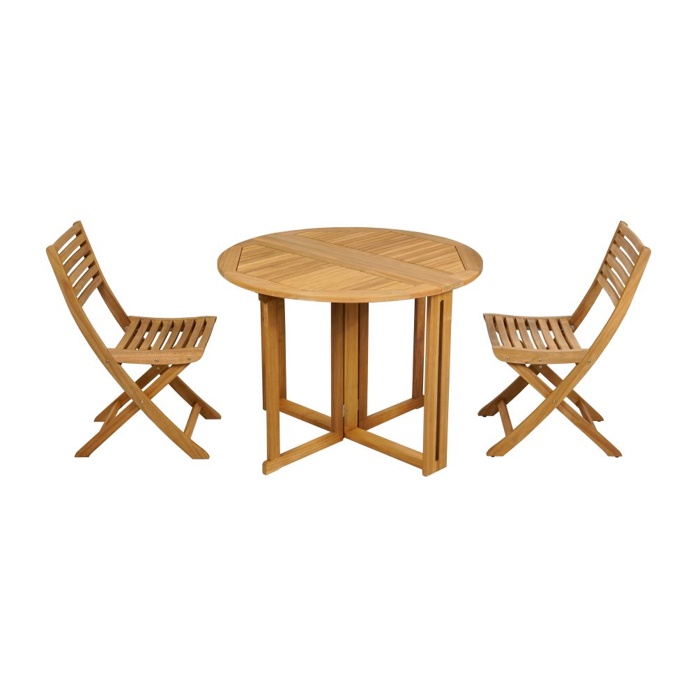 Aneboda balkongset med 2 stolar teak