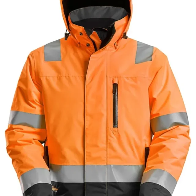 Snickers Workwear 1132-5504 Vinterjacka varsel, orange/svart XL