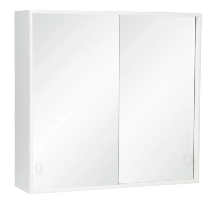 Skåform Skåform Polar 8 Badrumsskåp 550 x 525 x 140 mm, svart framkant