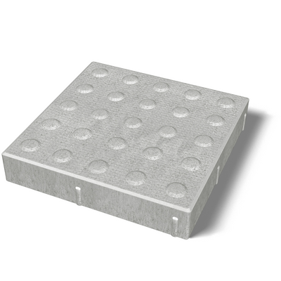 MARKPLATTA BENDERS KUPOL STARK FASAD, GRÅ S 350X350X60/65MM