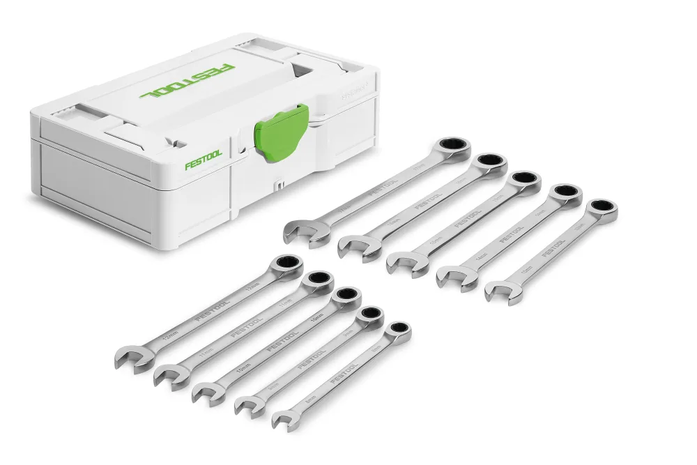 Festool SYS3 S 76-RRS-Set Ringspärrnyckelsats för Systainer3-rack, 10 delar