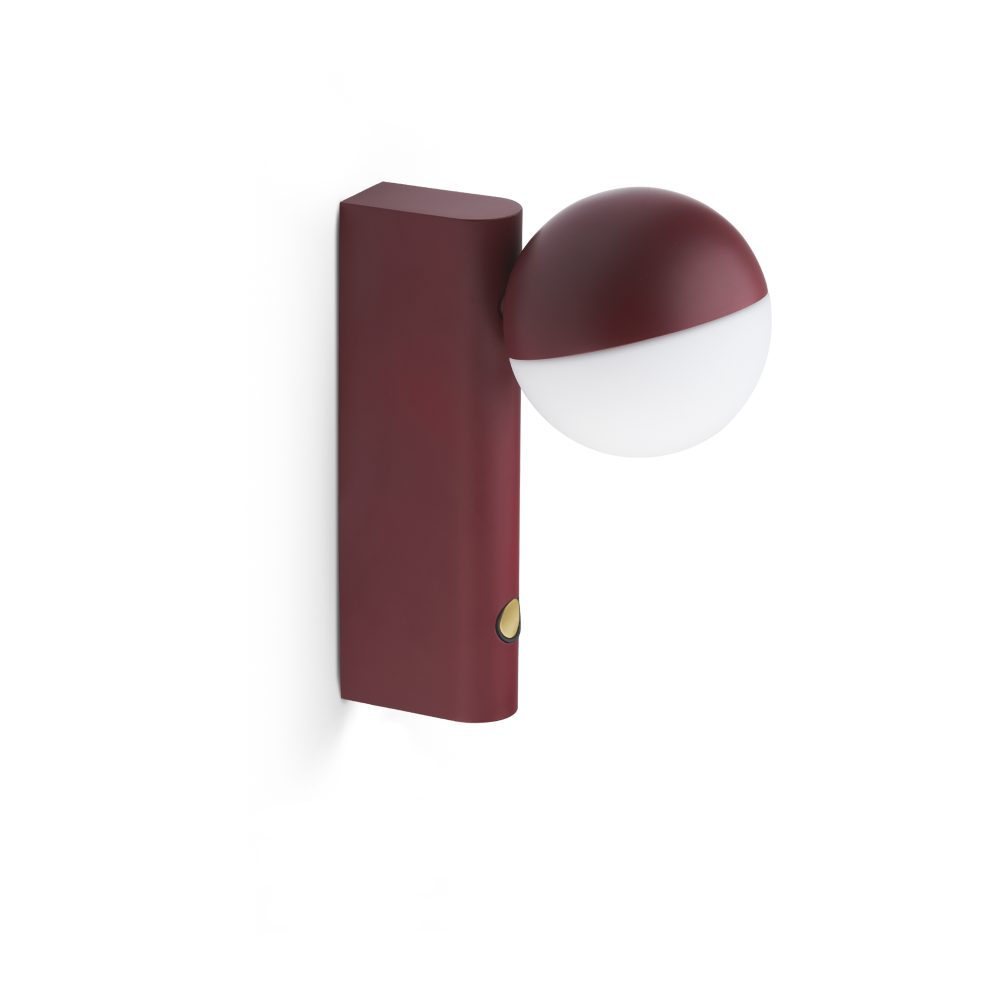 Balancer mini vägg- och bordslampa, Cherry red