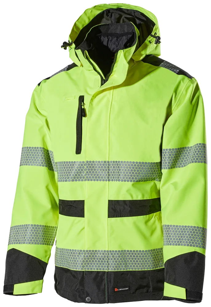 L.Brador 2122P Skaljacka hi-vis gul, klass 3 4XL
