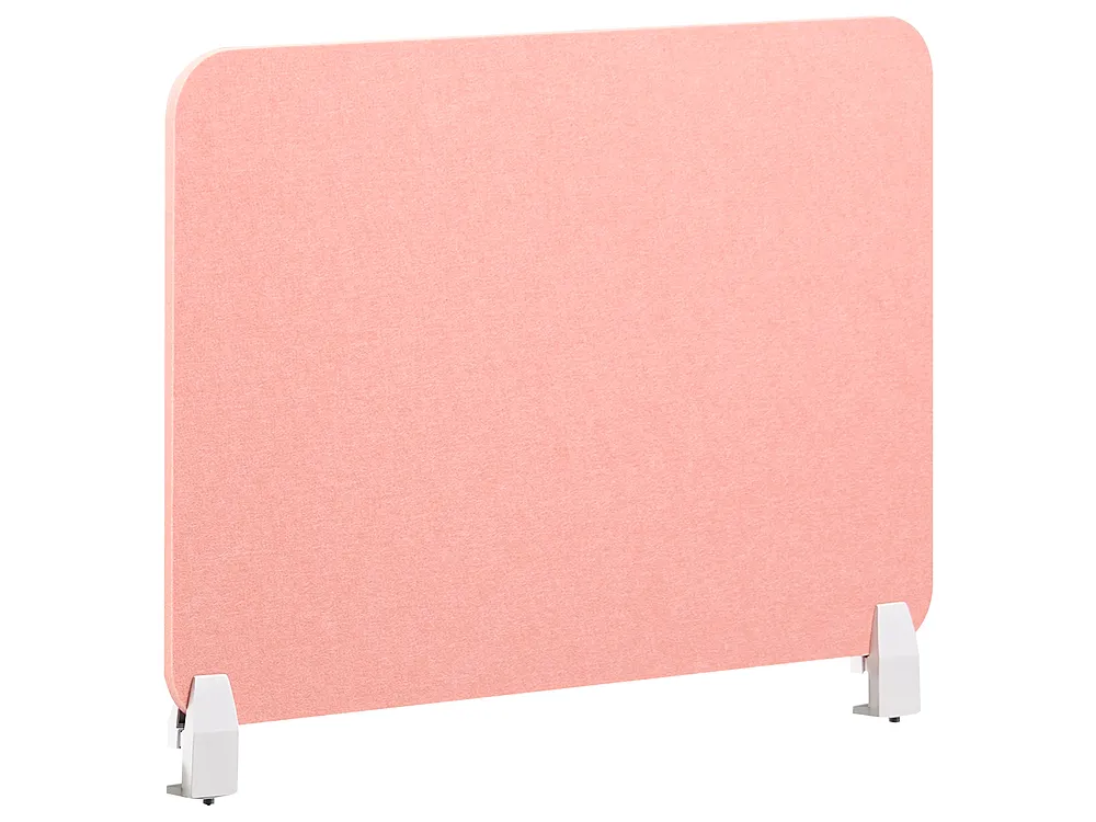 Skiljevägg för skrivbord SPLIT 72 x 50 cm Persikorosa