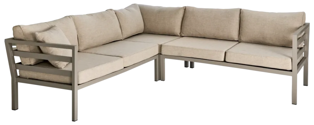 Brafab Weldon Loungesoffa Svart/Grå