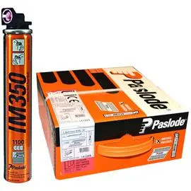 Paslode 274131 Spik med gaspatron, D-huvud 34° 63x2,8mm 3 gaspatroner