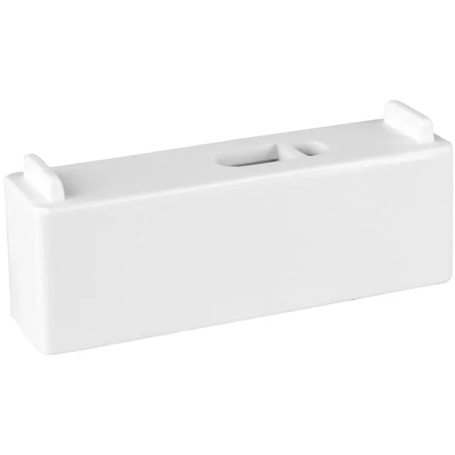 Faluplast 16220 Distanskloss 20 x 60 mm, för enkel/dubbelklämma, vit