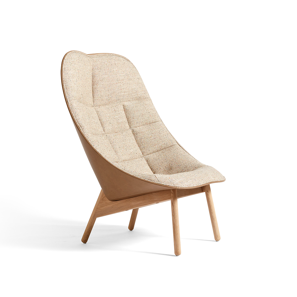 Uchiwa Quilt loungefåtölj, Bolgheri lgg60 melange-ek-sense nougat