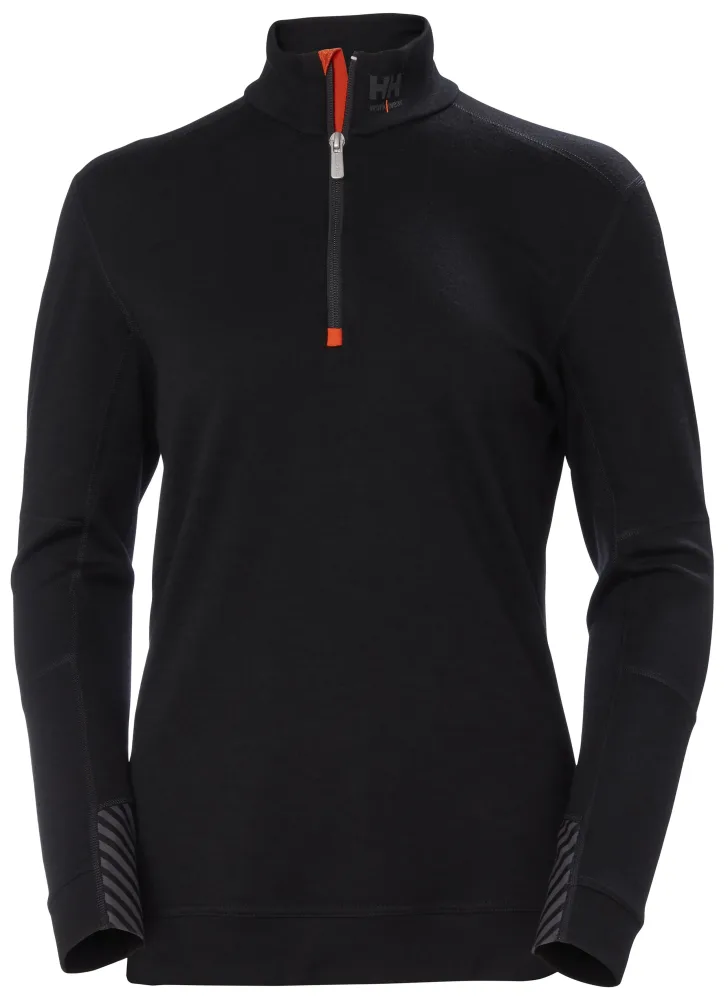 Helly Hansen Workwear Lifa Merino 75210_990 Underställströja svart, dam S