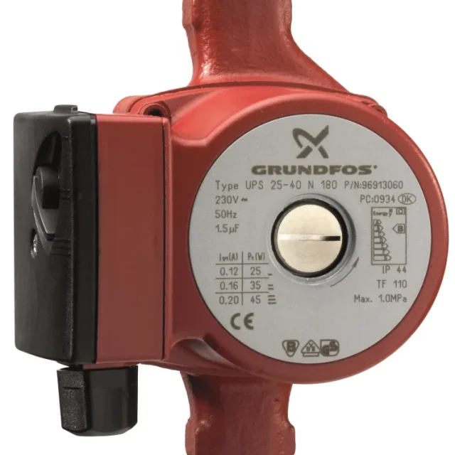 Grundfos UPS 25-80 N 180 Tappvarmvattenpump 1 x 230 V