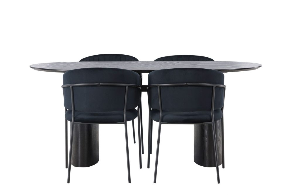 Isolde Matgrupp 180 cm Oval med 4 Selma Stolar