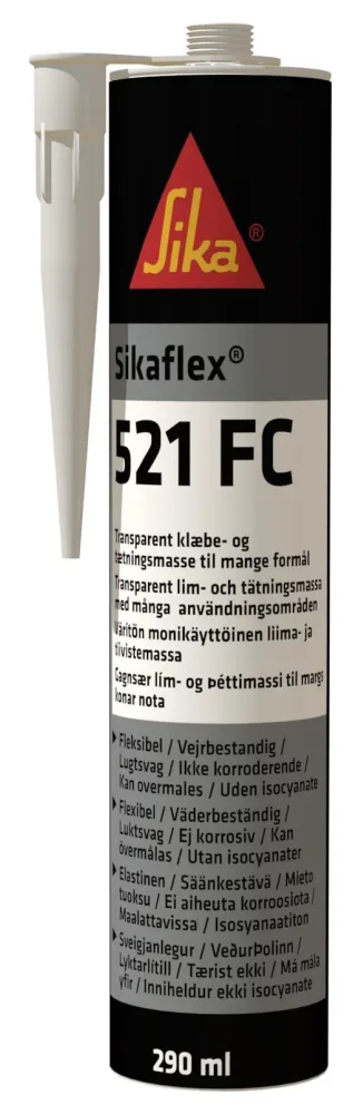 Sika Flex-521 FC Fogmassa 290 ml Svart