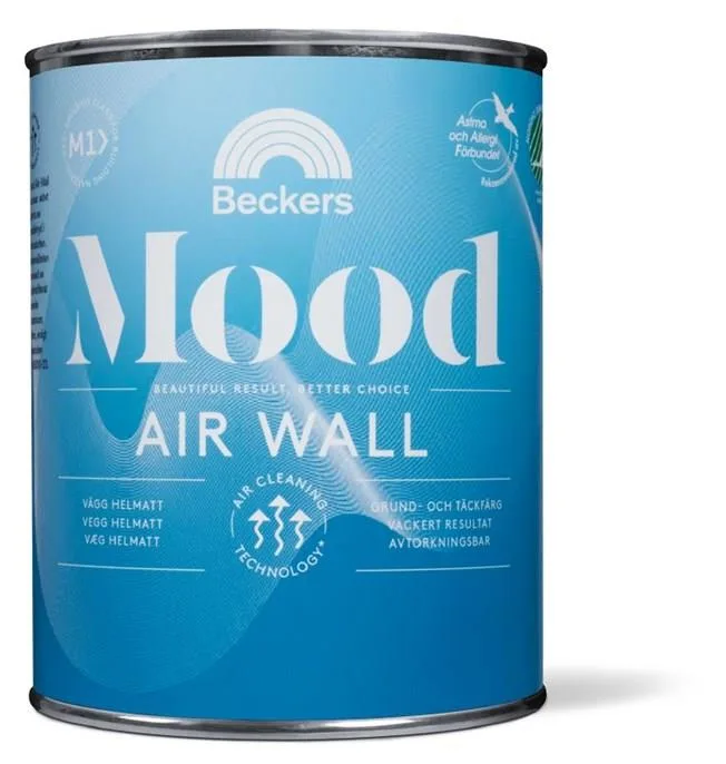Beckers Mood Air Wall Väggfärg helmatt Vit