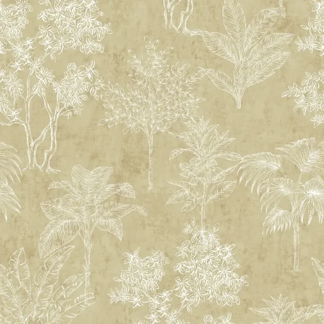 Fiona Walldesign Grace 36103 Tapet Tropical Forest Vit/beige