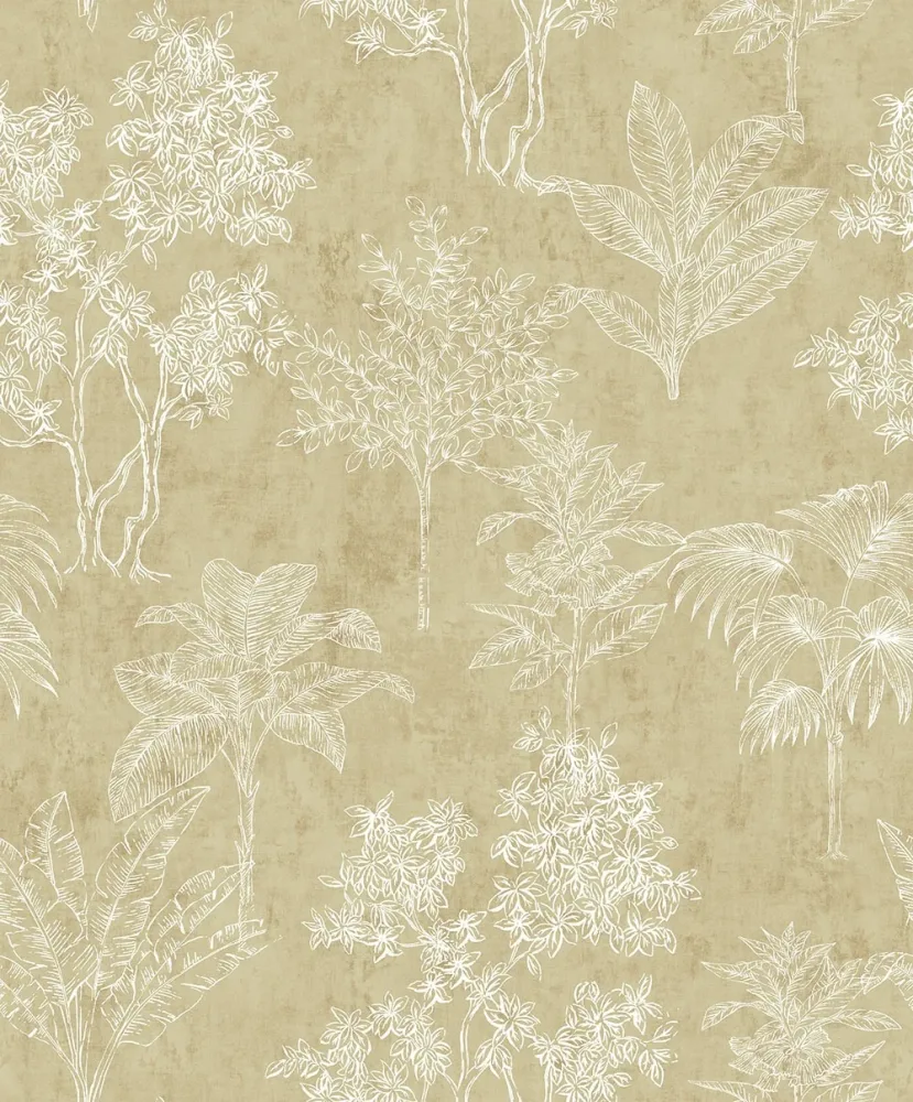 Fiona Walldesign Grace 36103 Tapet Tropical Forest Vit/beige