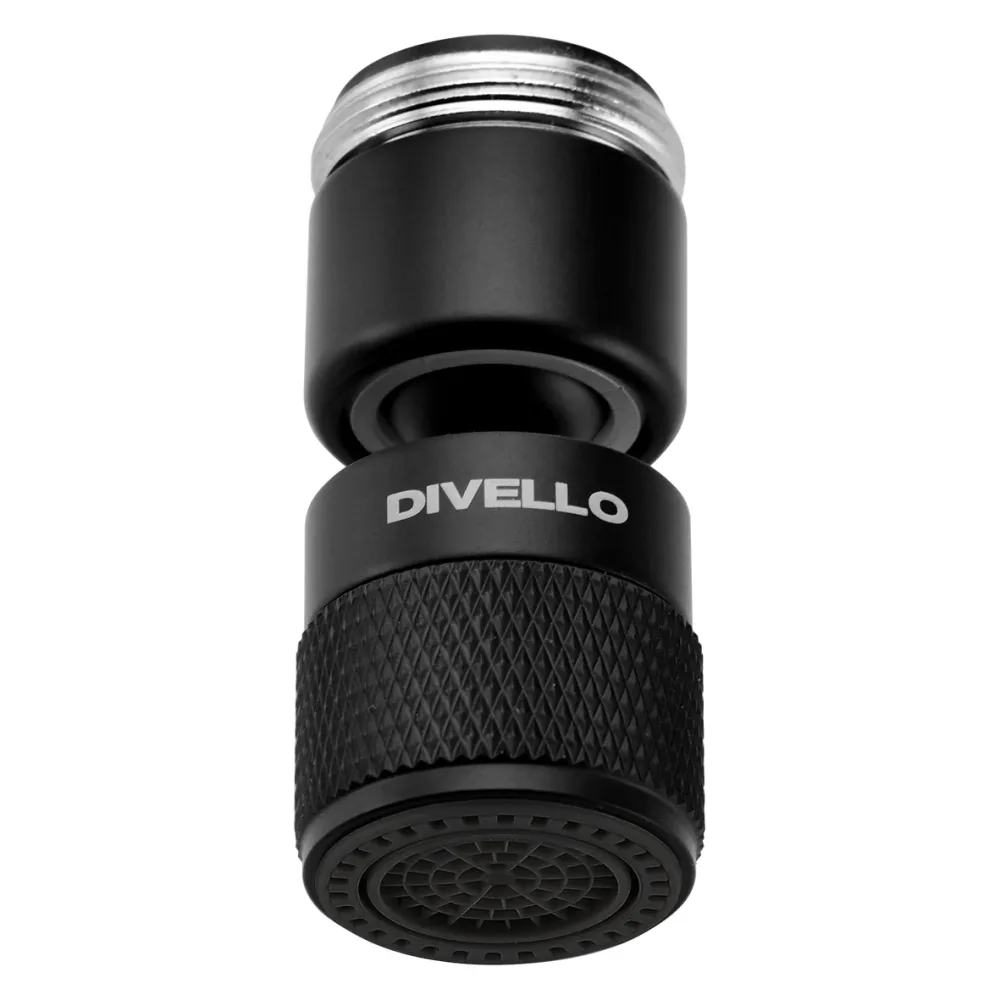DIVELLO Inno M22+24 Strålsamlare med kulled, M22x1.0 + M24x1.0 mm Svart - Bild 2