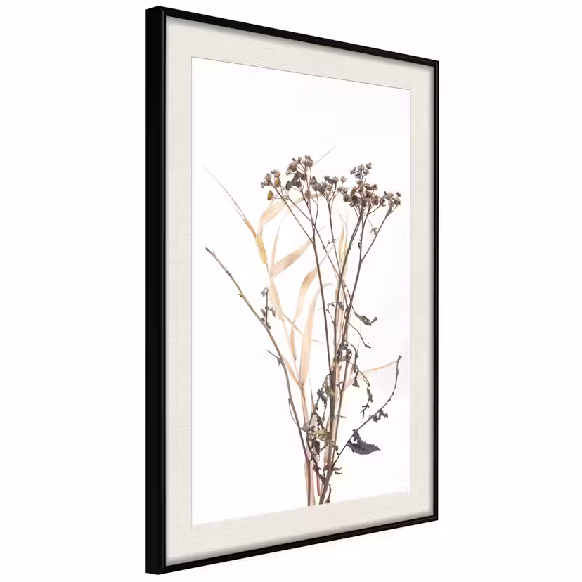 Poster Artgeist Affisch Camomile Svart ram med passepartout, 30x45 cm