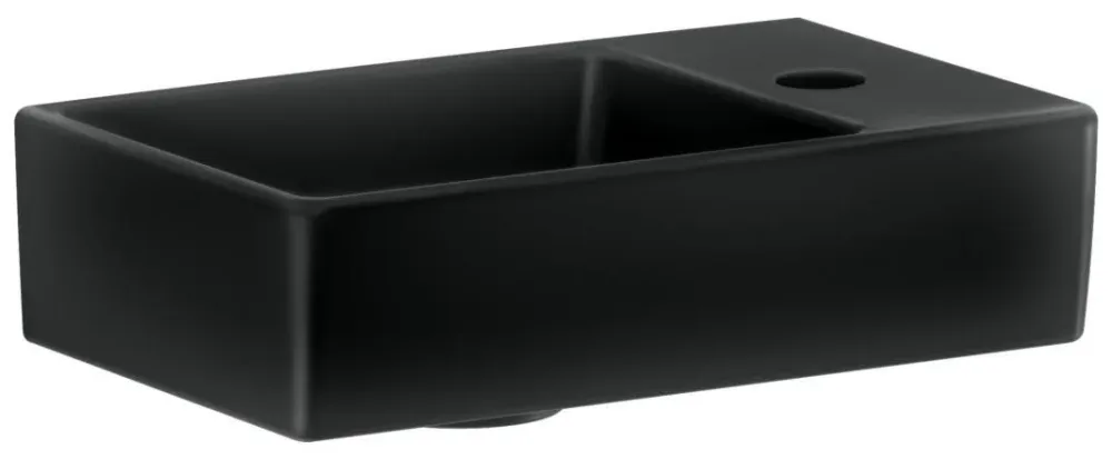 Gustavsberg Artic 4G369L38 Tvättställ 36x22, blandarhål höger Mattsvart