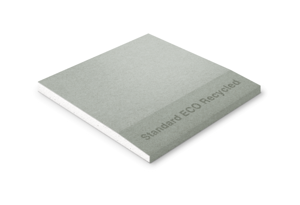 GIPSSKIVA NORGIPS STD ECO RECYCLED, ML D-PLAST 12,5X1200X2400MM