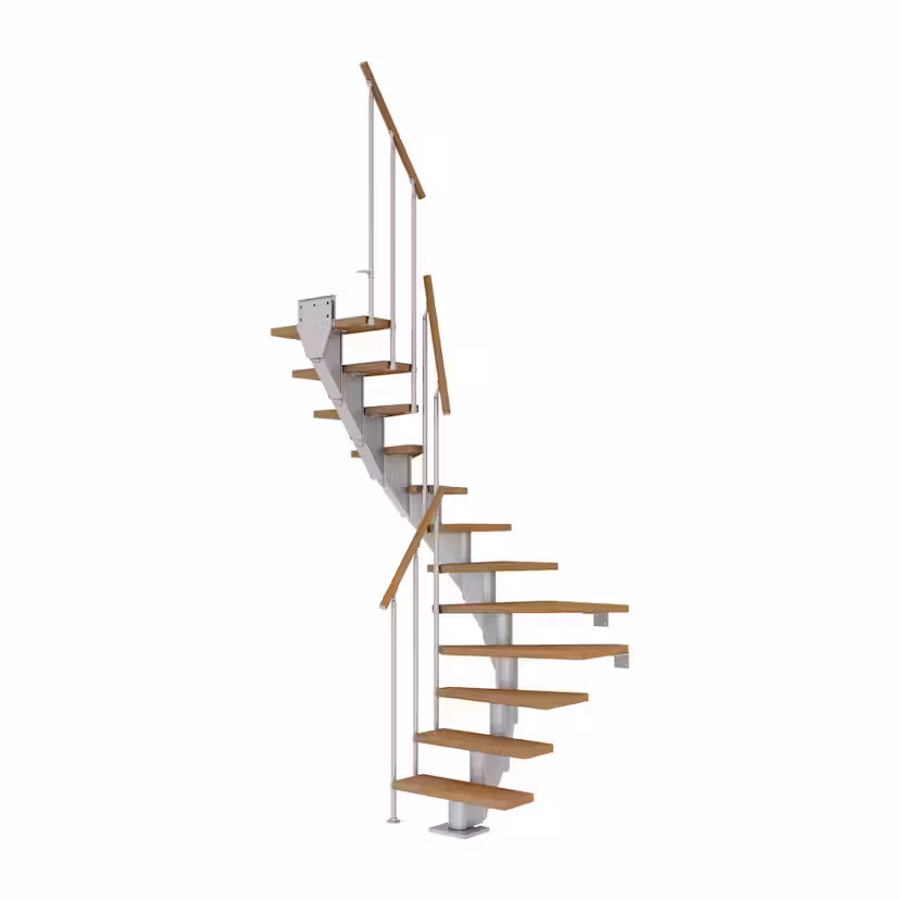 Spartrappa Dolle Frankfurt Ek Oljad 1/2 Classic II Grå, LxB: 1470x790 mm