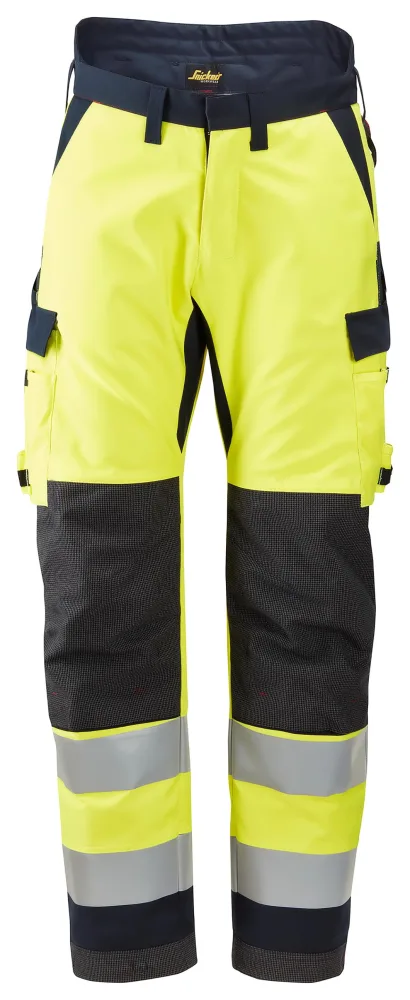 Snickers Workwear 6663 Vinterbyxa varsel, gul/marinblå 112