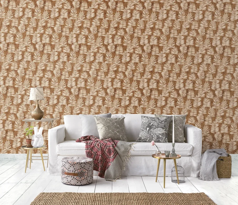 Fiona Walldesign Grace 36502 Tapet Modern Polypody Brun/beige