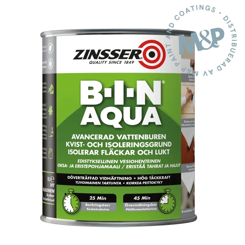 Grundfärg B-i-n Aqua Vit, 1L