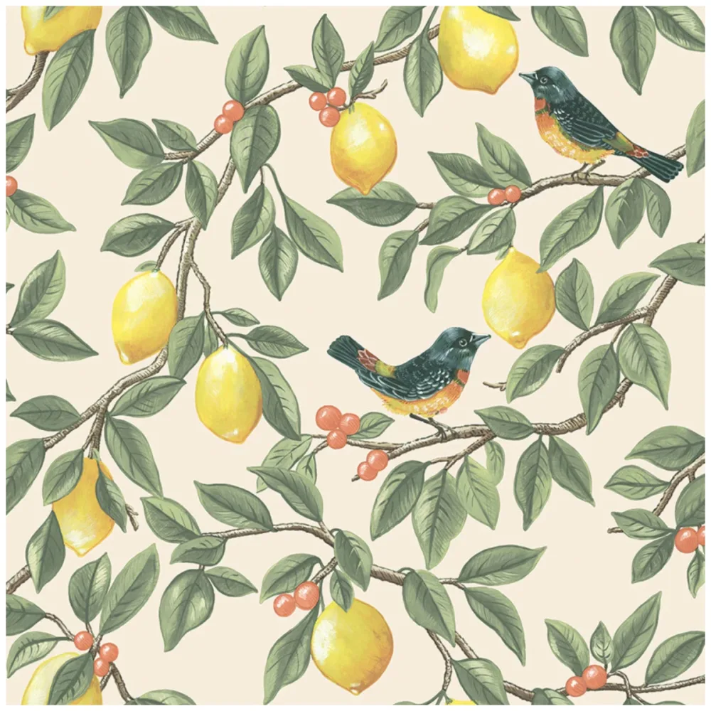 Tales of the Manor Ponderosa Cream Orange 91890 Tapet | Stuvbutiken
